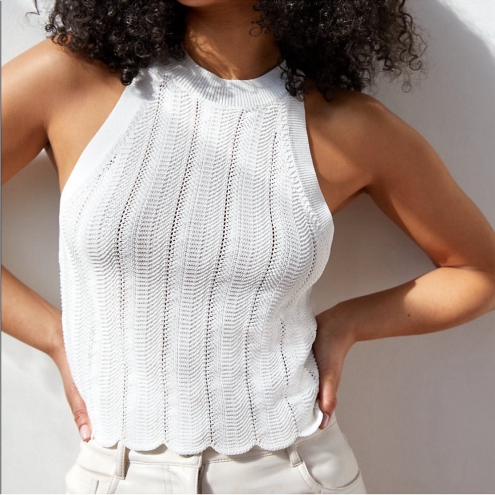 Wilfred lace/crochet like halter tank s, m
